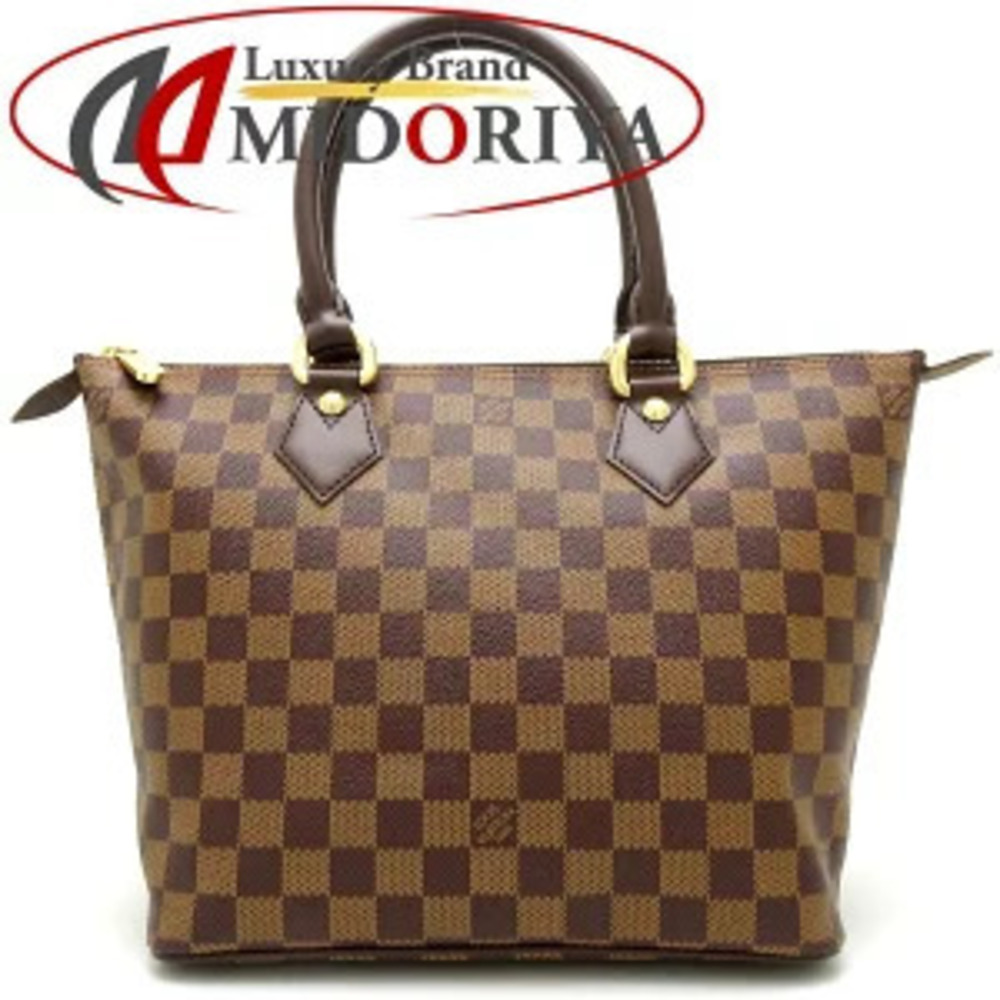 Louis Vuitton Damier Saleya Ebene Brown Tote Bag Brown